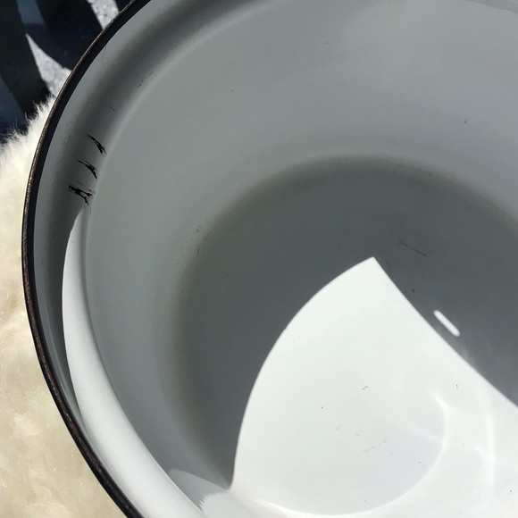 Catherineholm Vintage Enamel Lotus Lidded Green Pot Dish Made in Norway - Picture 14 of 15